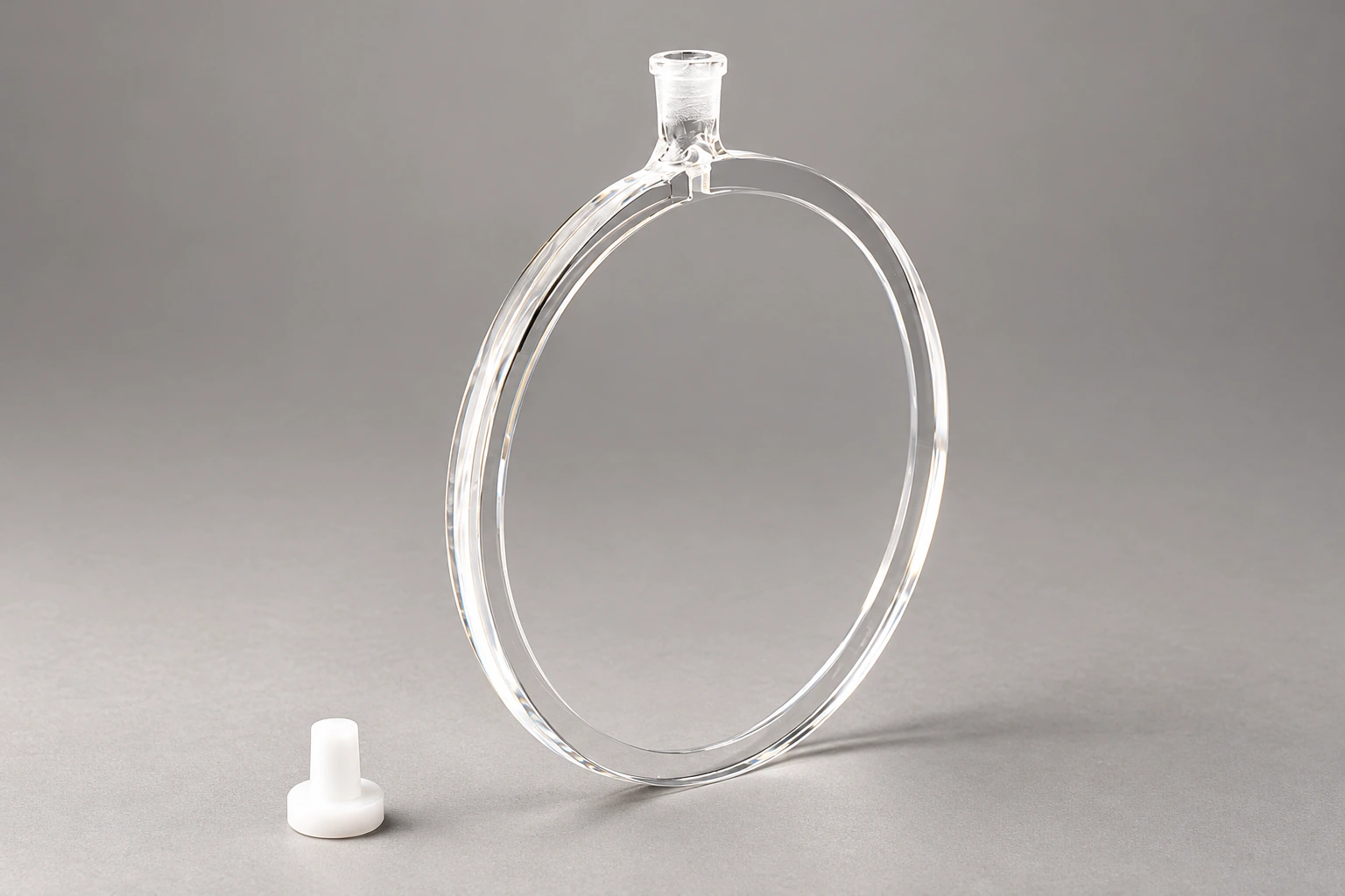 Thin Circular Quartz Cell: Filling a Wide Window through a Narrow Gap