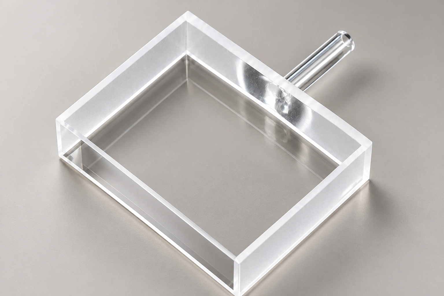 Open Quartz Cell with a Tube: Keeping the Top Accessible
