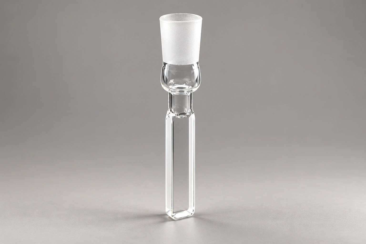 Long-Neck Quartz Cuvette: Allowing Room for the Ground-Joint Closure