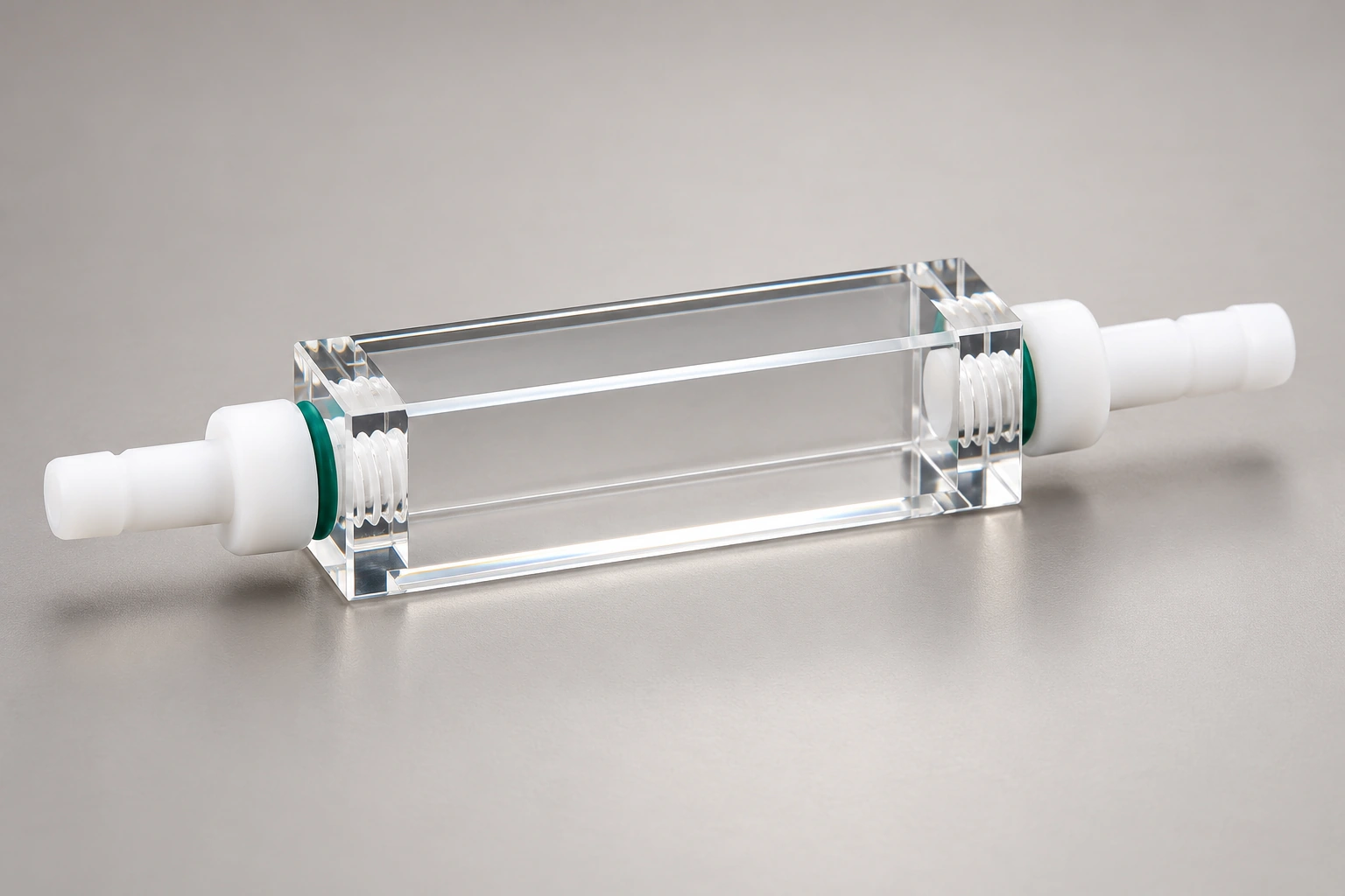Quartz Flow Cell with Removable PTFE Fittings: Planning Connection Maintenance