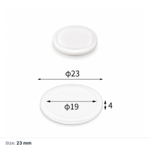 (MQAAC056) Inner-fitting Alumina Crucible Lid, Ø23 × 4 mm
