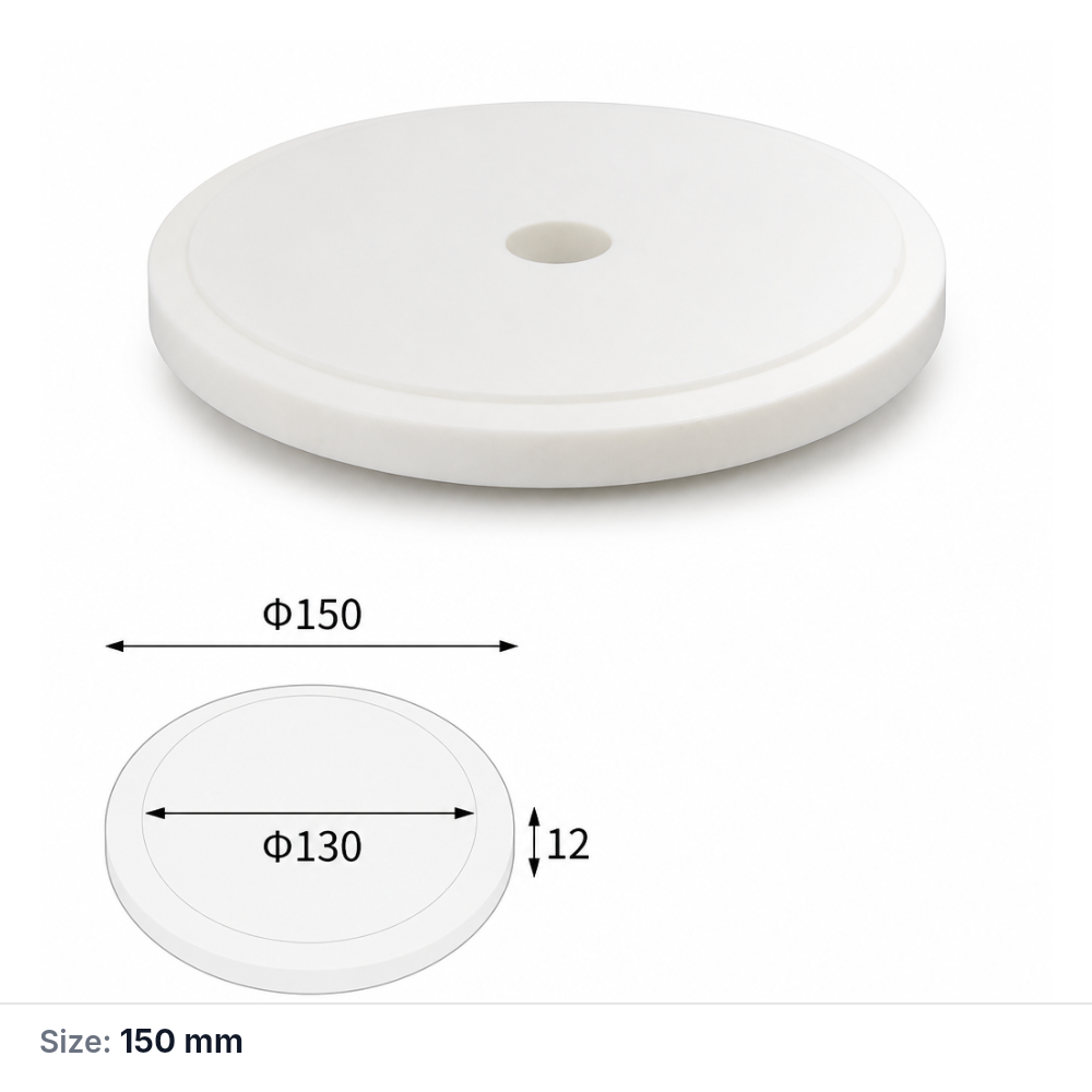 (MQAAC057) Vented Inner-fitting Alumina Crucible Lid, Ø150 × 12 mm