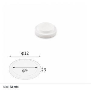 (MQAAC058) Inner-fitting Alumina Crucible Lid, Ø12 × 3 mm