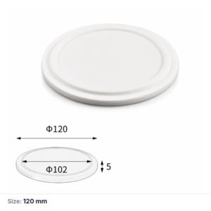 (MQAAC076) Inner-fitting Alumina Crucible Lid, Ø120 × 5 mm