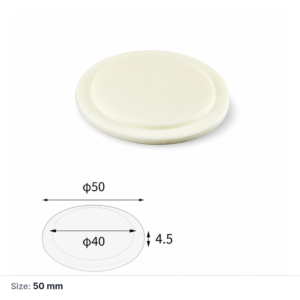 (MQAAC083) Inner-fitting Alumina Crucible Lid, Ø50 × 4.5 mm