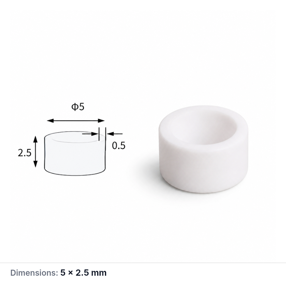 (MQACR483) Alumina Thermal Analysis Crucible, Ø5 × 2.5 mm