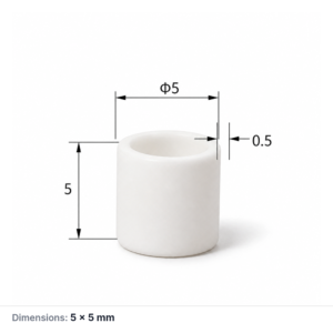 (MQACR485) Alumina Thermal Analysis Crucible, Ø5 × 5 mm