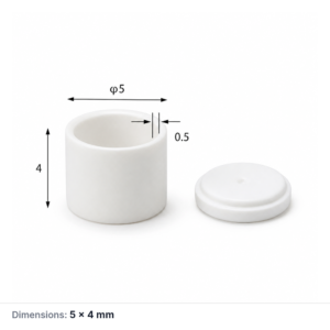 (MQACR492) Alumina Thermal Analysis Crucible with Lid, Ø5 × 4 mm