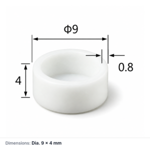 (MQACR505) Alumina Thermal Analysis Crucible, Ø9 × 4 mm, 130 µL