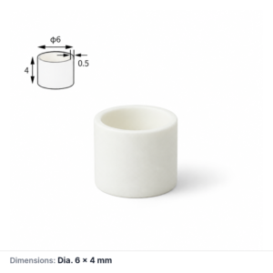 (MQACR514) Alumina Thermal Analysis Crucible, Ø6 × 4 mm, 68 µL