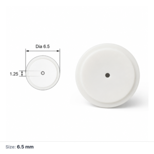 (MQACR522) Alumina Thermal Analysis Crucible Lid, Ø6.5 × 0.8 mm, Central Vent