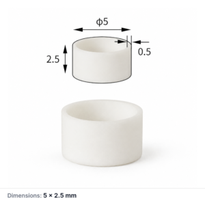 (MQACR523) Alumina Thermal Analysis Crucible, Ø5 × 2.5 mm