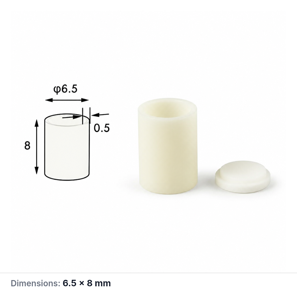 (MQACR526) Alumina Thermal Analysis Crucible with Lid, Ø6.5 × 8 mm, 170 µL