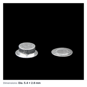 (MQACR533) Aluminum Thermal Analysis Crucible with Lid, Ø5.4 × 2.6 mm