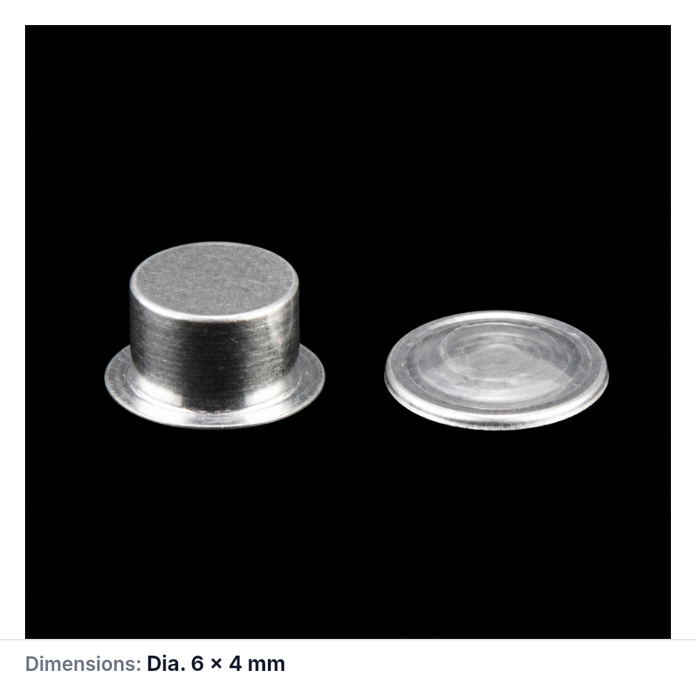 (MQACR534) Aluminum Thermal Analysis Crucible with Lid, Ø6 × 4 mm