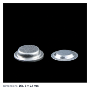 (MQACR537) Aluminum Thermal Analysis Crucible with Lid, Ø8 × 2.1 mm