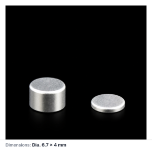 (MQACR538) Aluminum Thermal Analysis Crucible with Lid, Ø6.7 × 4 mm