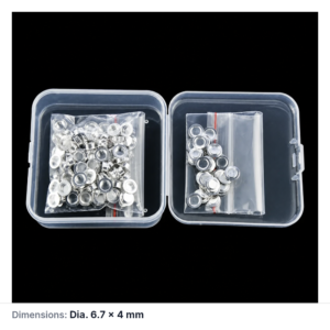 (MQACR543) Aluminum Thermal Analysis Crucible with Lid, Ø6.7 × 4 mm, Pack of 100 Sets