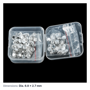 (MQACR546) Aluminum Thermal Analysis Crucible with Lid, Ø6.8 × 2.7 mm, Pack of 100 Sets