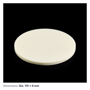 (MQACR629) Alumina Disc, Ø115 × 6 mm