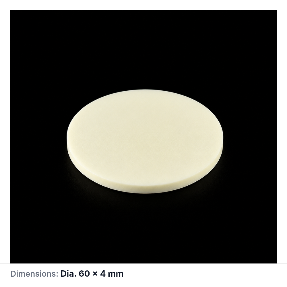 (MQACR637) Alumina Disc, Ø60 × 4 mm