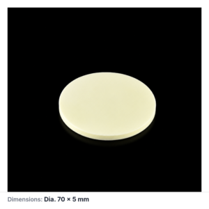 (MQACR639) Alumina Disc, Ø70 × 5 mm