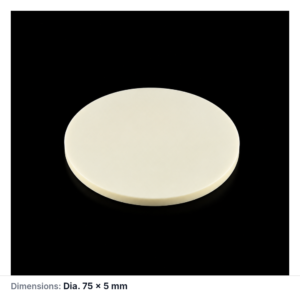 (MQACR640) Alumina Disc, Ø75 × 5 mm