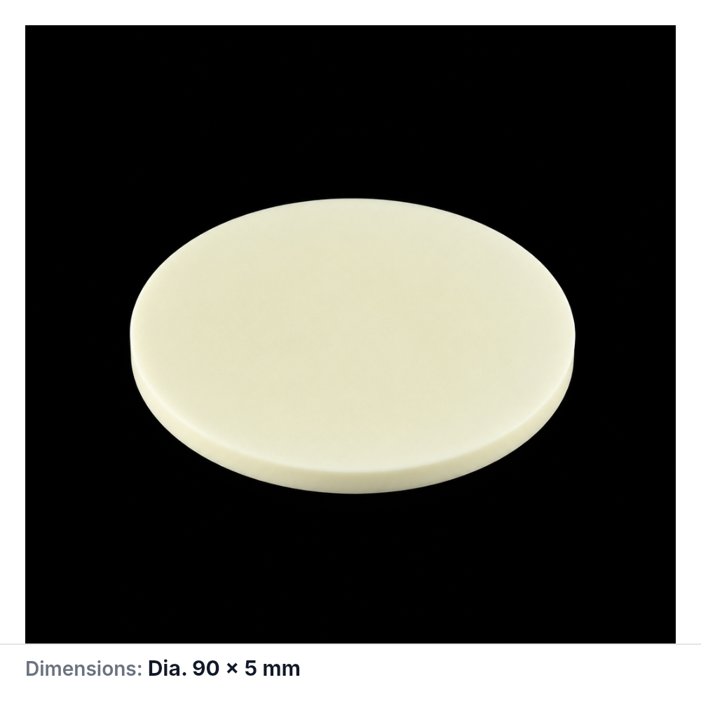 (MQACR642) Alumina Disc, Ø90 × 5 mm