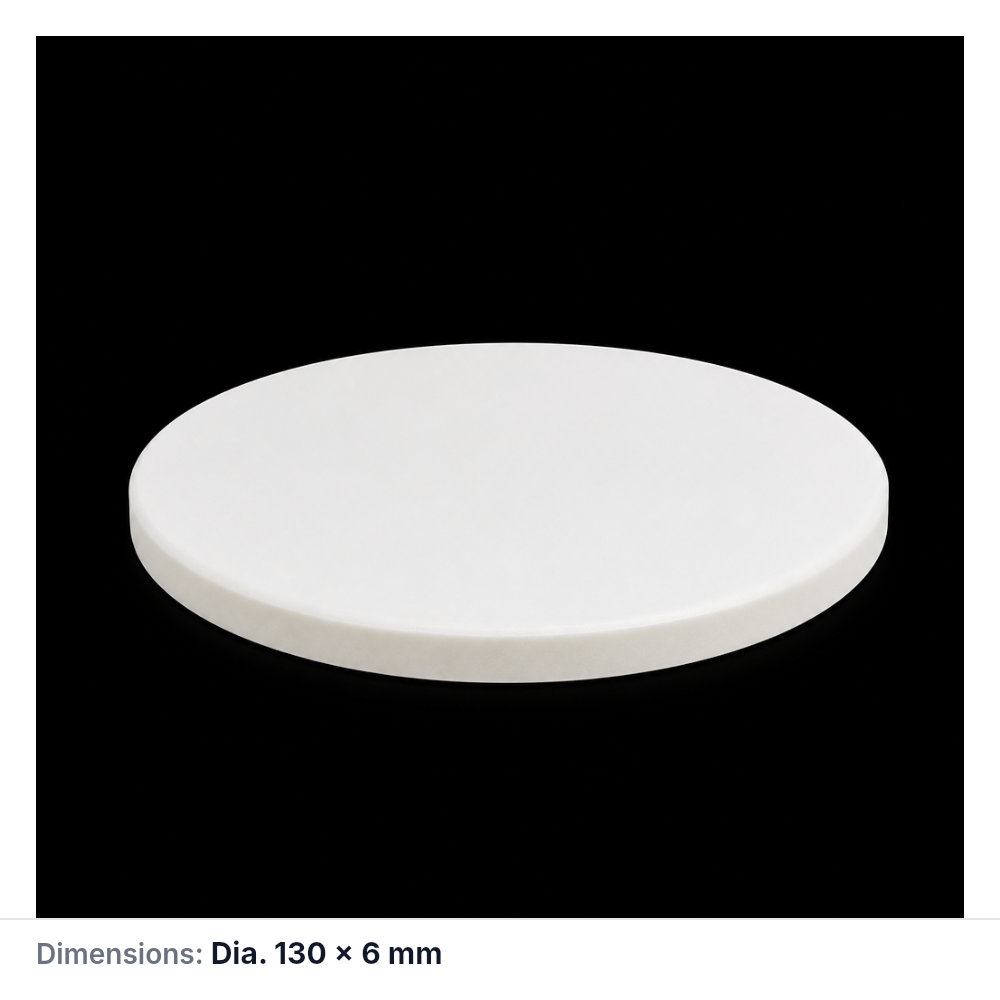 (MQACR650) Alumina Disc, Ø130 × 6 mm