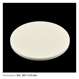 (MQACR652) Alumina Disc, Ø125 × 5.5 mm