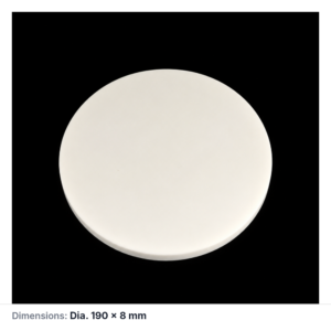 (MQACR657) Alumina Disc, Ø190 × 8 mm