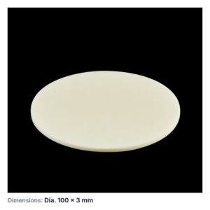 (MQACR663) Alumina Disc, Ø100 × 3 mm