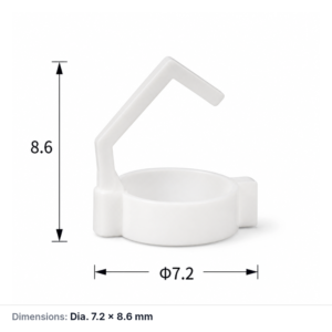(MQACR692) Hanging Alumina Crucible, Ø7.2 × 8.6 mm
