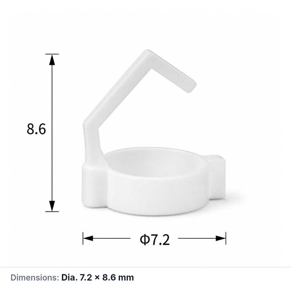 (MQACR692) Hanging Alumina Crucible, Ø7.2 × 8.6 mm
