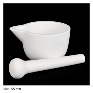 (MQAMO003) Alumina Mortar and Pestle, Ø100 × 70 mm