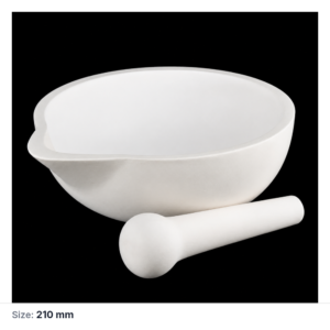 (MQAMO006) Alumina Mortar and Pestle, Ø210 × 80 mm