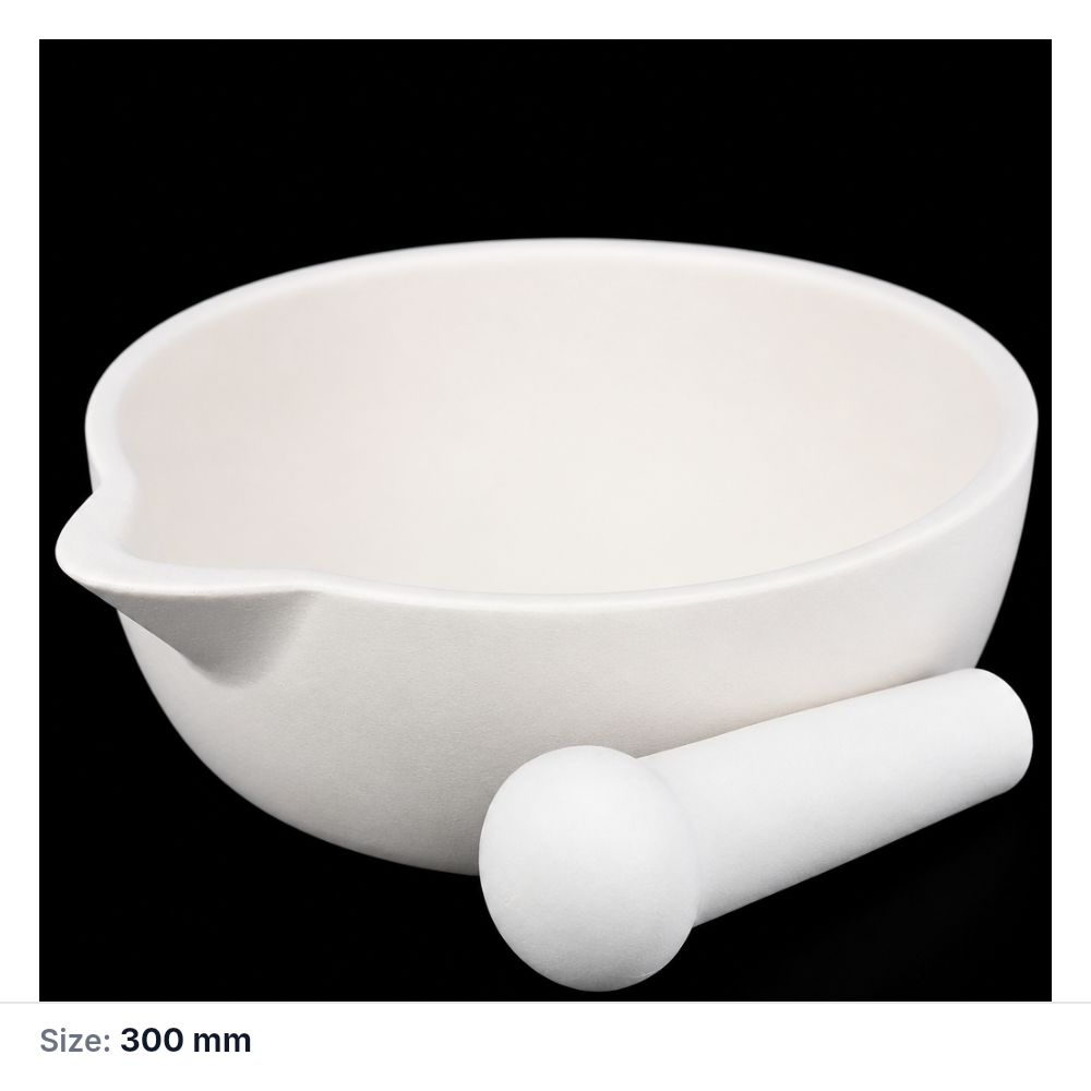 (MQAMO007) Alumina Mortar and Pestle, Ø300 × 100 mm