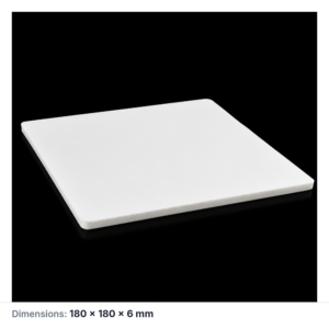(MQAPS009) Square Alumina Setter Plate, 180 × 180 × 6 mm