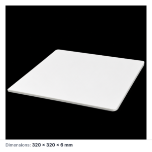 (MQAPS010) Square Alumina Setter Plate, 320 × 320 × 6 mm