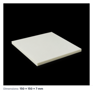 (MQAPS043) Square Alumina Setter Plate, 150 × 150 × 7 mm