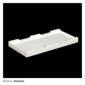 (MQAPS085) Alumina Setter Plate, 115 × 60 × 10 mm
