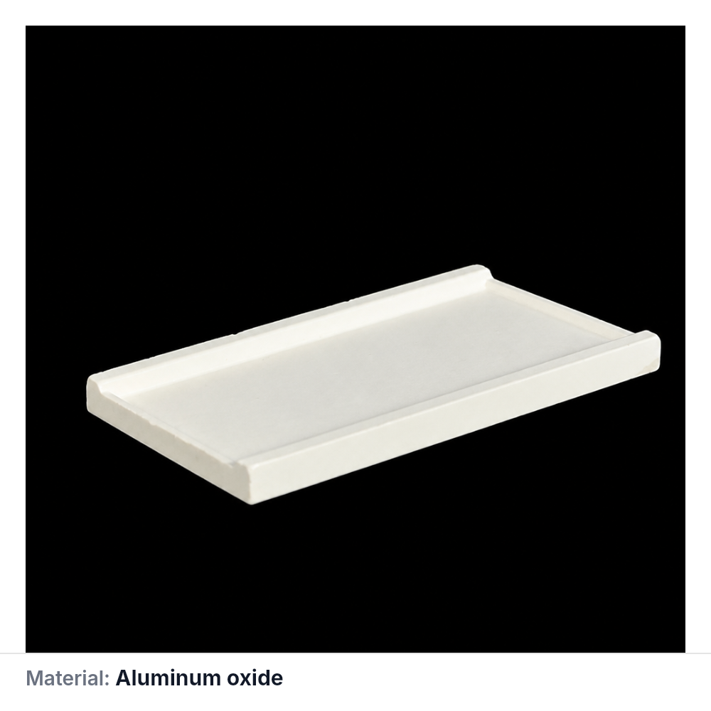 (MQAPS086) Alumina Sintering Tray, 115 × 60 × 10 mm