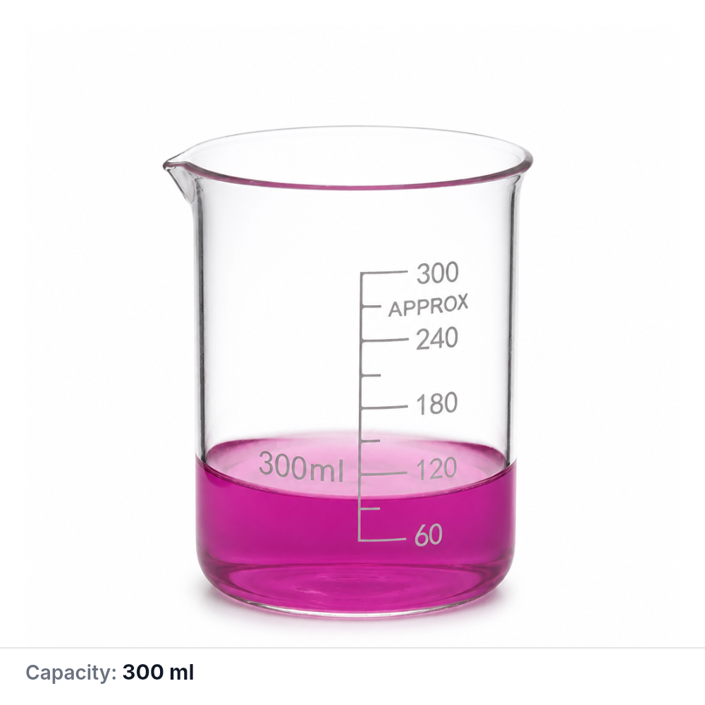 Quartz Beaker, 300 mL, Quartz, 1 Piece