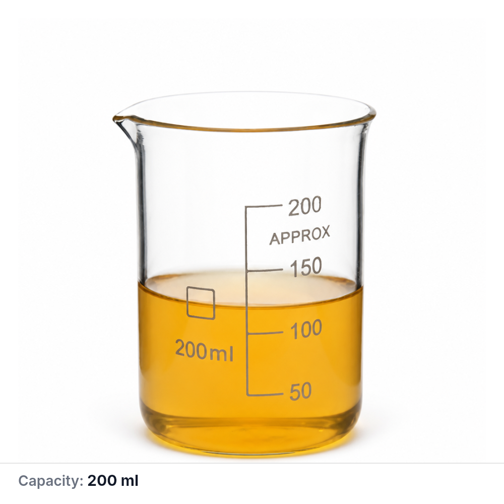Quartz Beaker, 200 mL, Quartz, 1 Piece