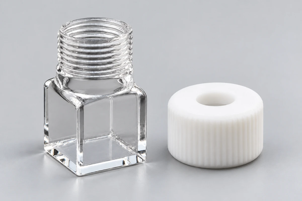 Wide-Neck Quartz Cell: Planning Electrode Access (MQQFC066)