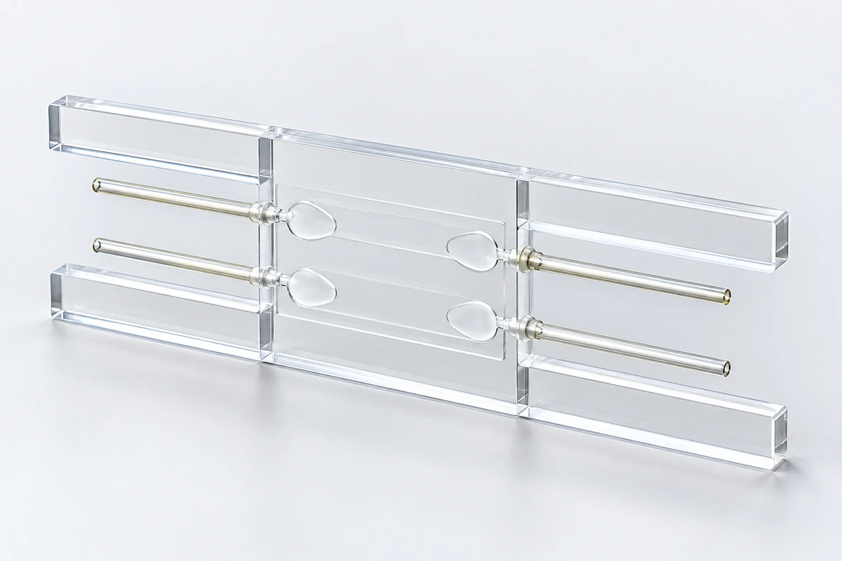 Dual-Channel Quartz Counting Cell: Planning Two Fluid Routes (MQQFC107)