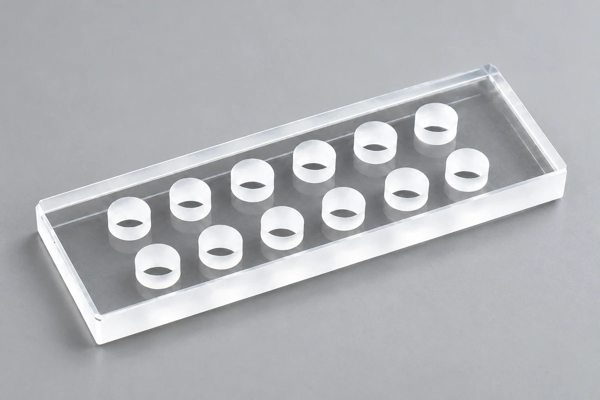 12-Well Quartz Sample Plate: Organising Multiple Specimens (MQQFL015)