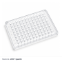 96-well quartz microplate with circular wells in an 8 by 12 layout — (MQQMP003-2) 96-Well Quartz Microplate, JGS1, Standard 80